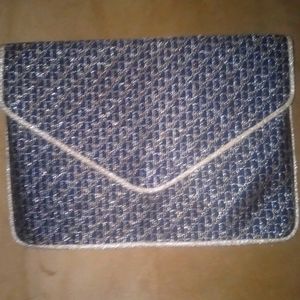 Vintage Christian Dior Fabric Envelope Clutch